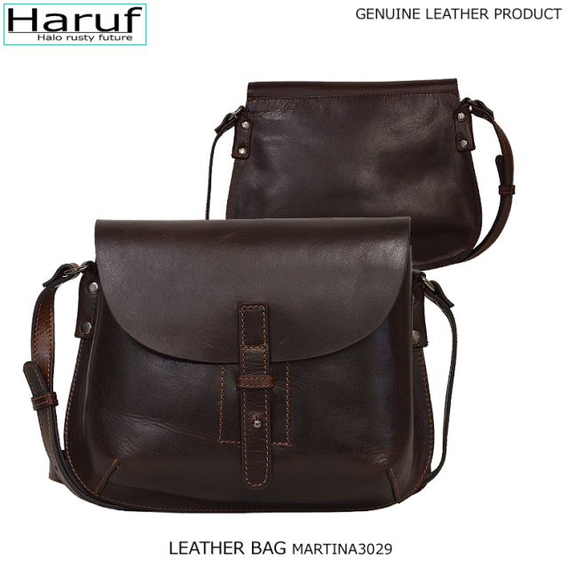 Haruf レザーバッグ ショルダーバッグ 斜めがけ バッグ レディース