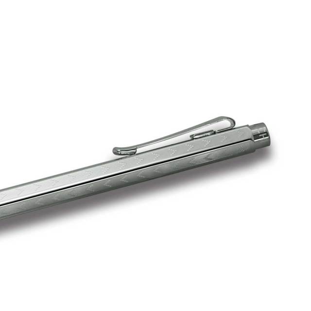 カランダッシュ（CARAN d'ACHE） ボールペンEcridor Chevron Silver