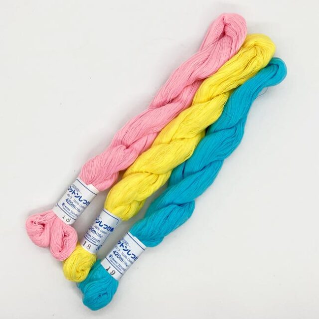 しつけ糸 色物 かせ 18g