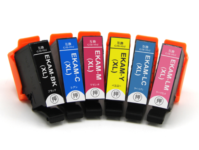 EPSON(エプソン)互換インクカートリッジ KAM-6CL-L (カメ インク) 6色