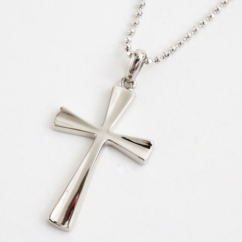 純プラチナ クロス ペンダント