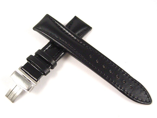 ハミルトン純正ベルト20mm/ロイドクロノ用ブラックカーフベルト