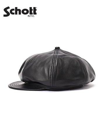 Schott ショット シープスキン|キャスケット|ニュースボーイキャップ