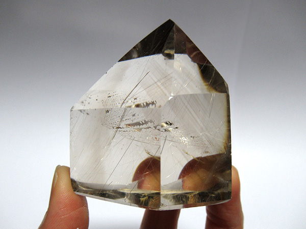 高品質 ルチル ナチュラルスモーキーシトリンクォーツ 水晶ポイント