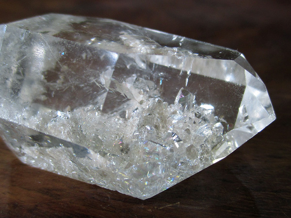 クォーツインクォーツ 貫入水晶 ポイント 原石 天然石専門店【鬮石】