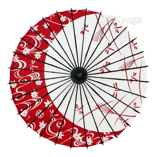 和傘・野点傘専門店 恭雅】 唐傘 − 唐傘(直径約81cm) 夕焼け小焼け 朱色