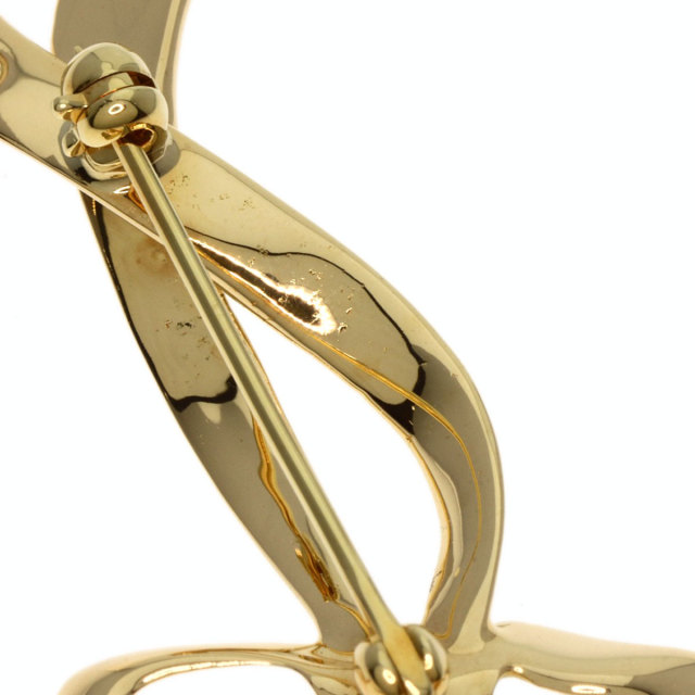 TIFFANY&Co. ティファニー リボン ブローチ K18イエローゴールド