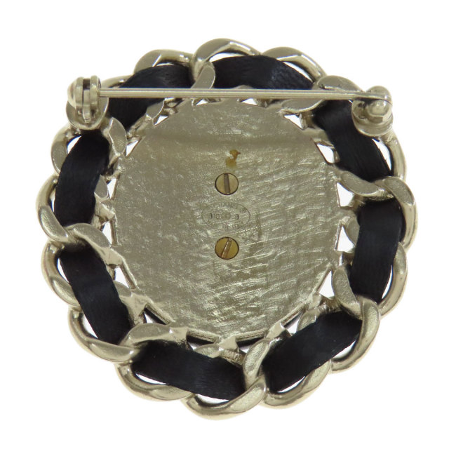 CHANEL シャネル ココマーク ブローチ 金属製/レザー レディース