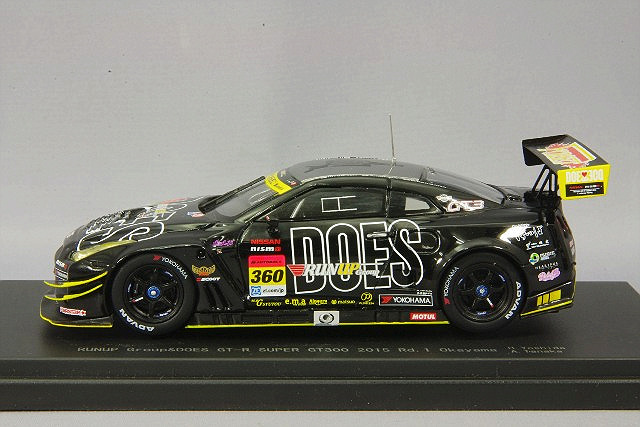 エブロ 1/43 ランナップグループ&DOES GT-R スーパーGT GT300 2015 Rd