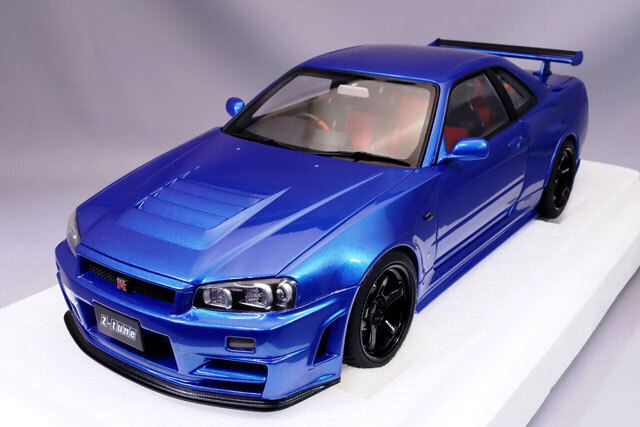 オートアート コンポジット 1/18 ニスモ R34 GT-R Z-tune ベイサイドブルー