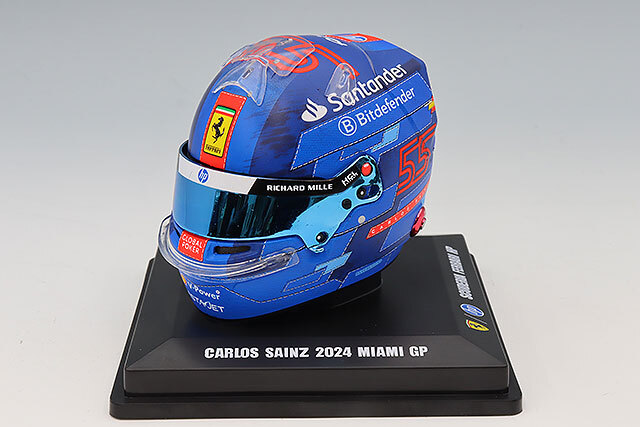 ルックスマート 1/5 ヘルメット カルロス・サインツJr. 2024 F1 マイアミGP