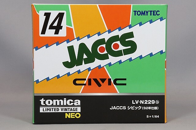 トミカリミテッドヴィンテージ NEO 1/64 JACCS シビック EF9 1992 JTC