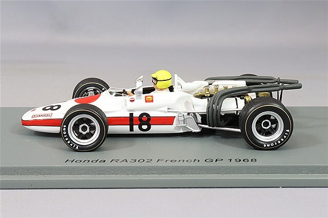 スパーク 1/43 ホンダ RA302 1968 F1 フランスGP #18 J.シュレッサー