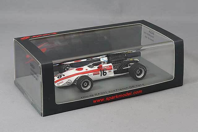 スパーク 1/43 ホンダ RA301 1968 F1 フランスGP 2位 #16 J.サーティース