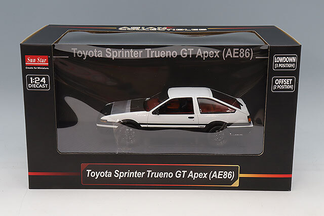 サンスター 1/24 トヨタ スプリンター トレノ GT Apex (AE86) ホワイト