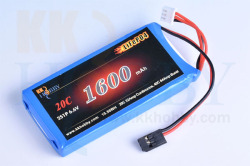 KK HOBBY】 バランス充電端子付 受信機用LiFeバッテリー KKHOBBY 6.6V