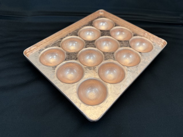 家庭用サイズ銅板たこ焼き器45mm12穴