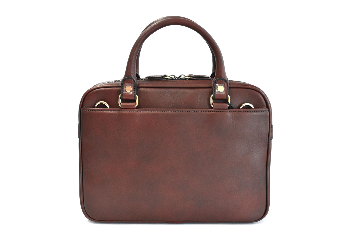 オックスフォード レザーメンズビジネスバッグ ミニサイズ 「ゴールド