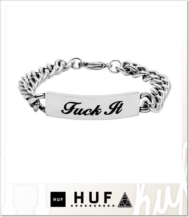 ハフ) HUF FUCK IT ID BRACELET (BRACELET)(AC00742-SV) ブレスレット