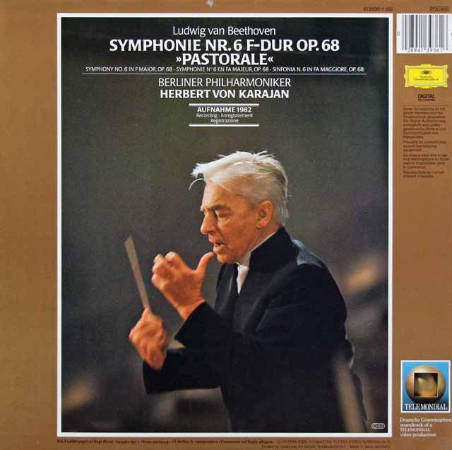 LP レコード カラヤンのベートーヴェン/交響曲第6番「田園」 独DGG 3595