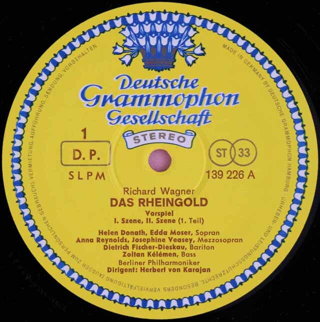 LP レコード 【カラヤンの直筆サイン入り、独最初期盤】カラヤンの