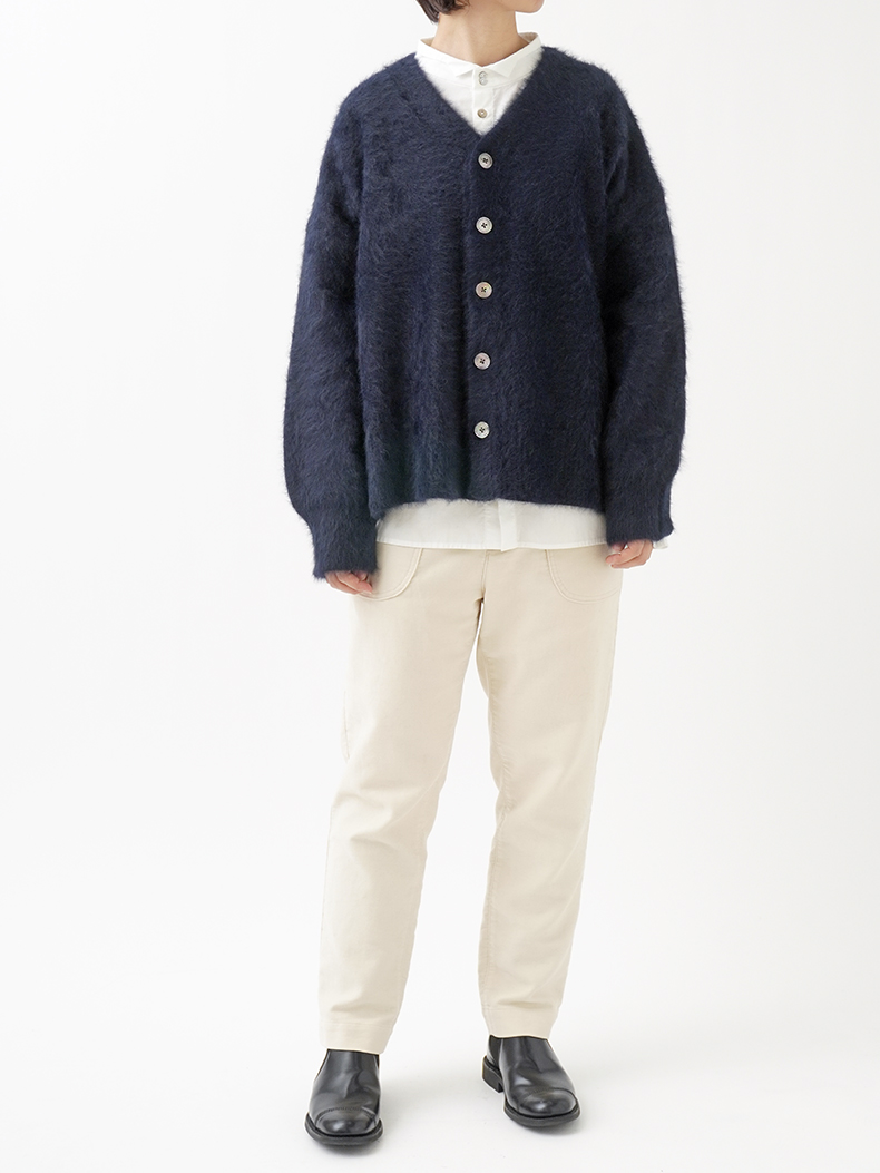 フォックスカシミヤVネックカーディガン