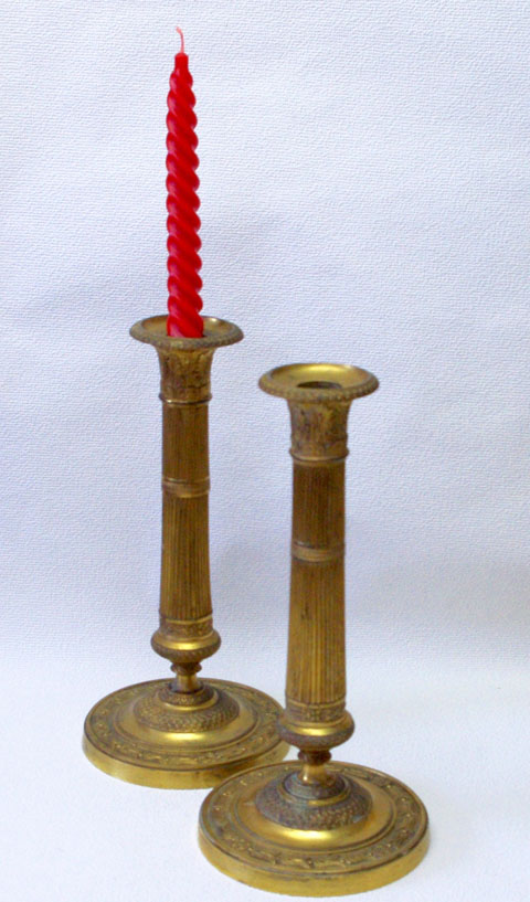 フランス アンティーク 真鍮製キャンドルスタンド