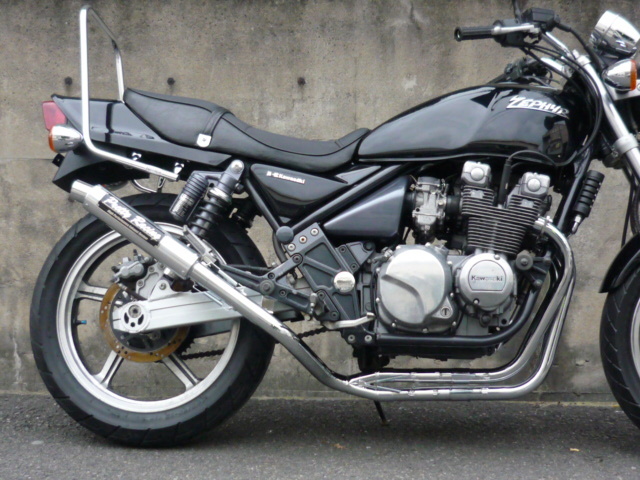 Z400FX E1～E3 分割式 42.7π (極) メッキ マフラー