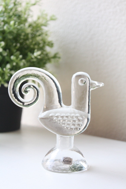 PetaPeta北欧雑貨ショップ＞＞BODA＞＞ガラスのフィギュア＞＞とり