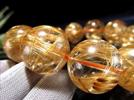 至高の逸品】☆超透明な巨珠！☆絶大な存在感！☆黄金の輝き＆ルチル