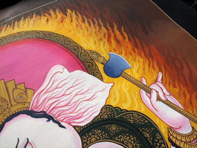 ◇現地より直送！職人による肉筆◇貴重な本物・曼荼羅（マンダラ