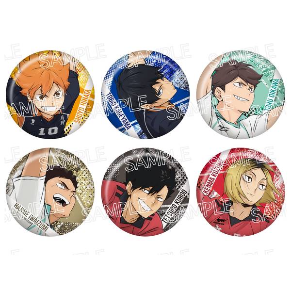 ハイキュー!! シャインシリーズ キラキラ缶バッジ 6個入BOX