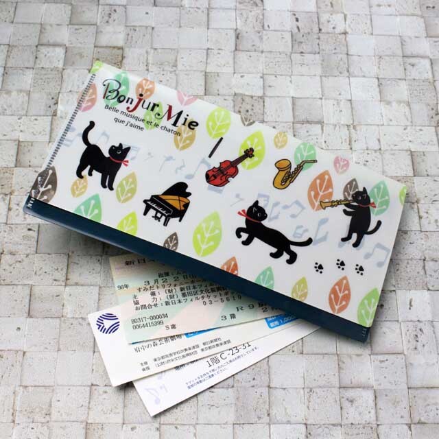 チケットホルダー Lサイズ 《Mieの音楽隊》 310279 音楽雑貨