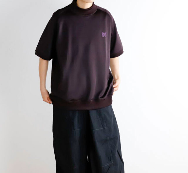 NEEDLES ニードルズ Mock Neck Shirt - Bright Jersey モックネックT