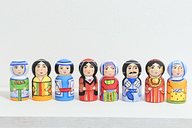 ニキーチン工房作 「ソビエト連邦 СССР」 ドーム型マトリョーシカ 人形