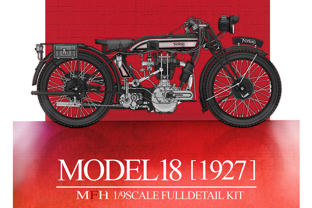HIRO K861 1/9 Norton Model 18 1927 ミニカー専門店 ラクーンオート