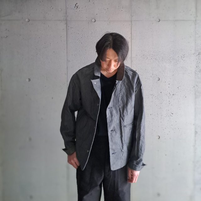 KLASICA (クラシカ) [ SOLO WOOD 9.7 ] 9.7oz COTTON x LINEN GRAY