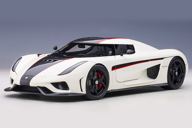 予約] オートアート 1/18 ケーニグセグ レゲーラ ホワイト/カーボン