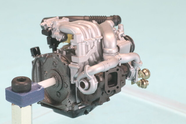アヒキロ模型 1/24 ロータリー エンジン 13B-REW型 ハイディティール