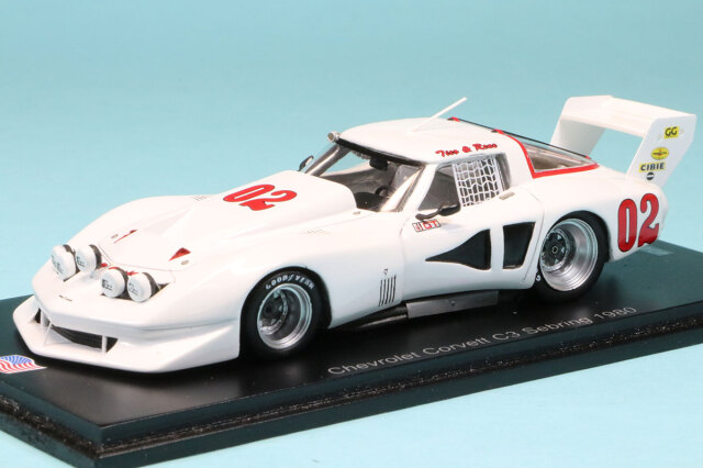 スパーク 1/43 シボレー コルベット C3 セブリング 12h 1980 No.02 US178
