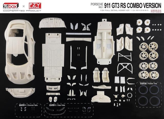 KITBOX / PZYmodel 1/24 レジンキット ポルシェ 911 992.1 GT3 RS