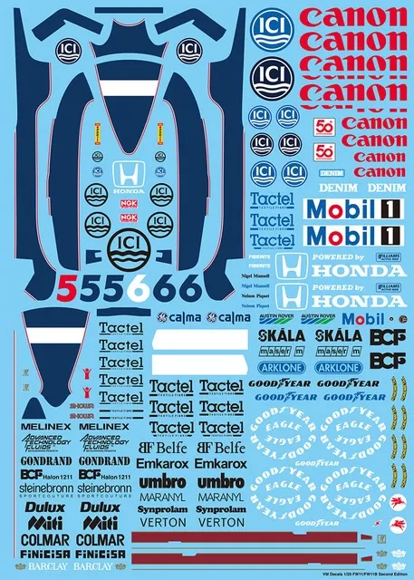 メーカー完売] Vector 1 Decals (ベクター ワン デカール) 1/20