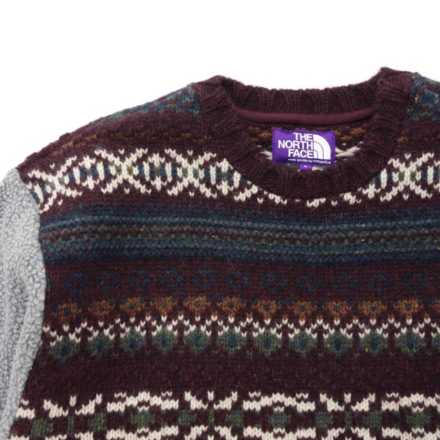 NT6254N THE NORTH FACE PURPLE LABEL Field Crew Neck Sweater ザ