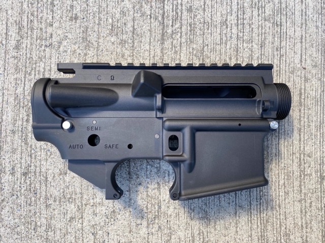 Z-Parts 東京マルイ M4MWS アルミ鍛造レシーバーセット (Colt刻印/BK）