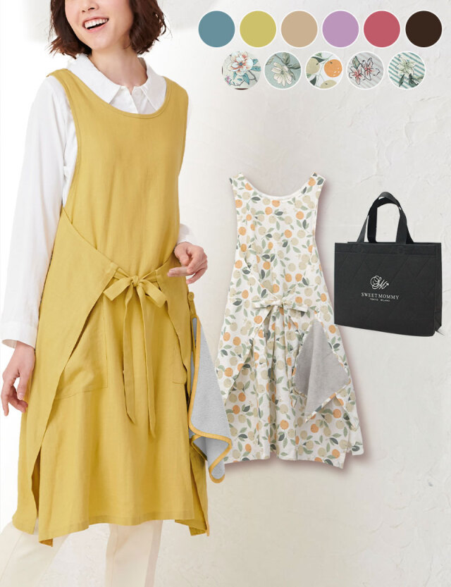 ワンピース型エプロンセット ギフトラッピング| マタニティウェア