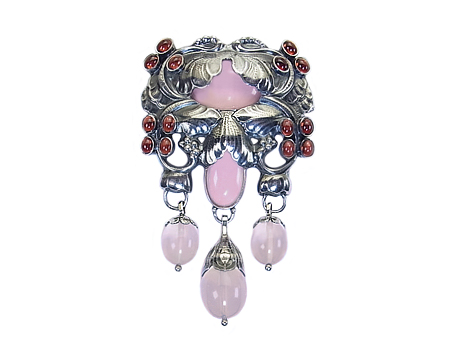 ジョージ ジェンセン］ ブローチ、ペンダント ＃96 （ガーネット