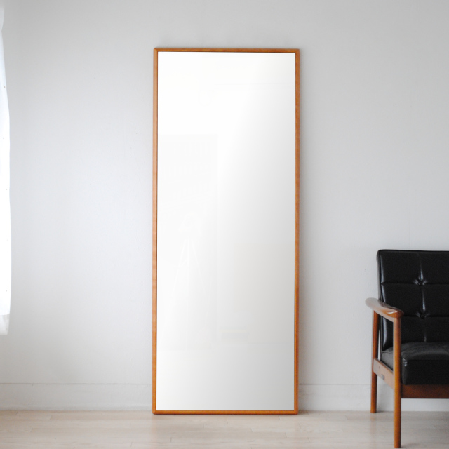 ステラ アメリカンチェリー ウォールミラー W62×155 壁掛け 全身 鏡