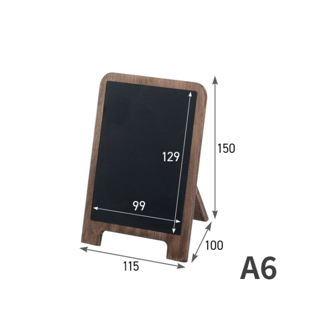 アンティーク卓上ブラックボードA4 LPT184 A5 LPT164 A6 LPT124 片面