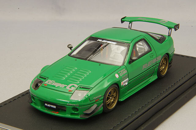 イグニッションモデル 1/43 マツダ RX-7 (FC3S) RE雨宮 グリーン/ENKEI