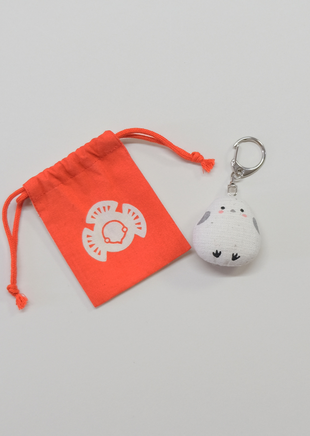 大入DESIGN］福来ら麻人形 「シマエナガ」（単品）[京都洛柿庵